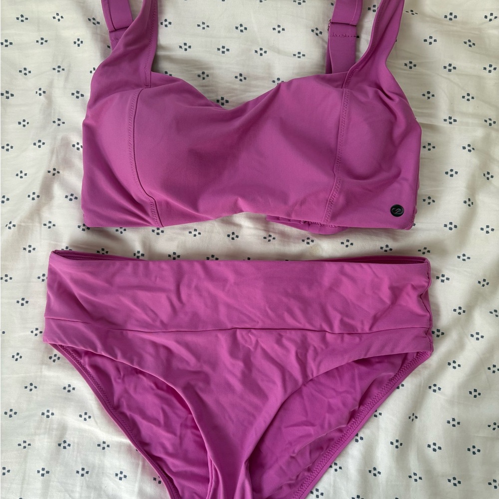 CALIA by Carrie Underwood Magenta Bikini Set